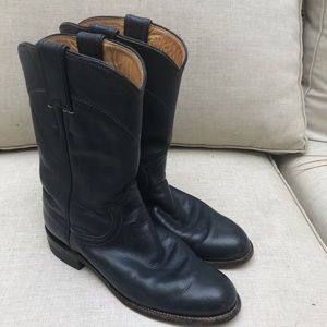 Justin Roper Boots, Sz 5.5B, Navy, Style L3057.  It’s rodeo time.